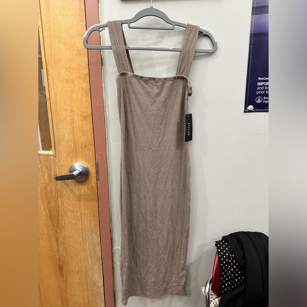 Tan casual dress